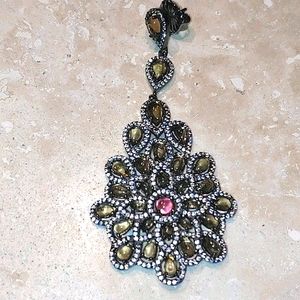 New Jennifer Miller Dangling Crystal Earrings